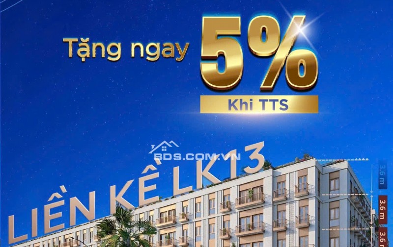 Chỉ từ 24,7tr/m2 sở hữu ngay nhà trong khu đô thị Bắc Trần Phú xây 5tầng, DTSD 538,8m2 DT đất 5x25m